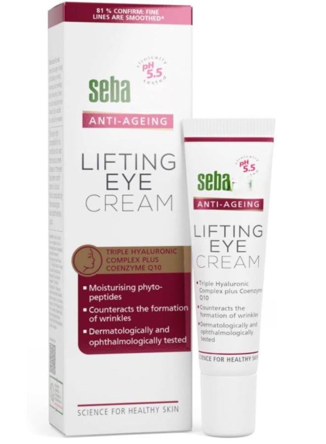 SEBA Anti-Ageing Q10 Lifting Eye Cream 15ml | Firming & Wrinkle Care for Delicate Eye Area - Image 1