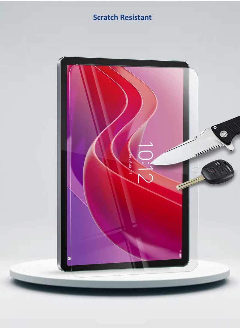 Wtech Lenovo Tab M11 4G 2024 11 Inch Premium Series Curved Edges Full Cover Tempered Glass Screen Protector (TSGPCN) - Clear  - Image 5