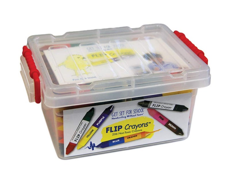 Handwriting Without Tears Learning Without Tears FLIP Crayons - Sensory - Get Set for School and Handwriting Without Tears- Pre-K and K, Fine Motor Skills, Writing, Drawing, Coloring- for School or Home Use - Image 1