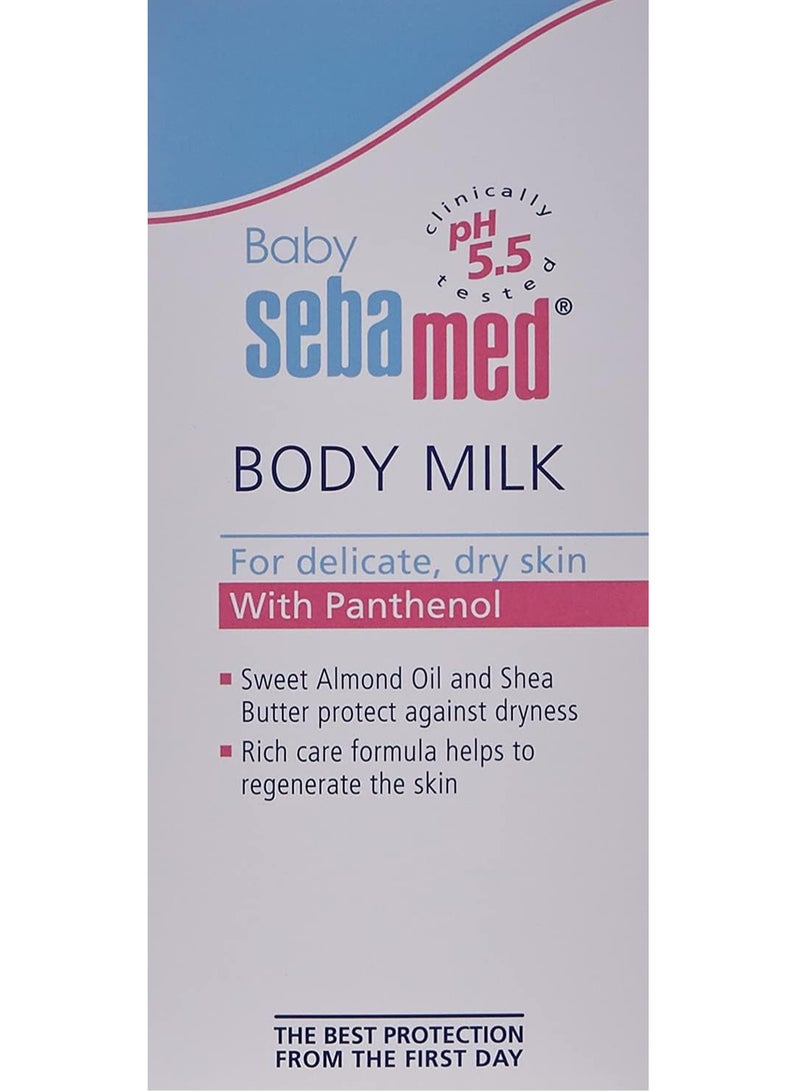 Sebamed Pack Of 3 Baby Body Milk With Panthenol 200 ML - Image 2