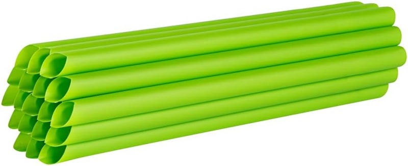 RestaurantwareBasic Nature 91 Inch Disposable Boba Straws 100 Sustainable Straws  Wider Mouth Doesnt Alter Flavors Green PLAPBAT Straws For Hot And Cold Drinks - Image 2
