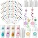Yaomiao Smile Face Sipper Cups with Straws and Lids 12 oz Clear Plastic Cups Happy Face Party Cups with Dome Lids Happy Party Favors for Kids Tea Coffee Smoothie Cold Drinks64 Pack - Image 2