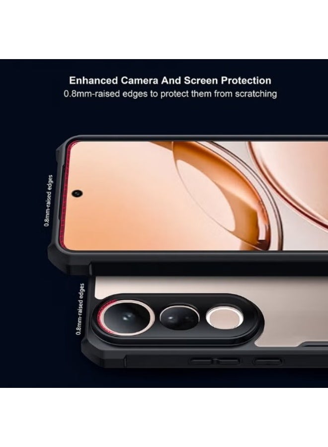 Magnetic Case for VIVO V50 Lite 5G [Compatible with Magsafe] Ultra-Thin Cover Soft TPU Bumper + Acrylic Clear Back Airbags Shookproof Drop - Image 2