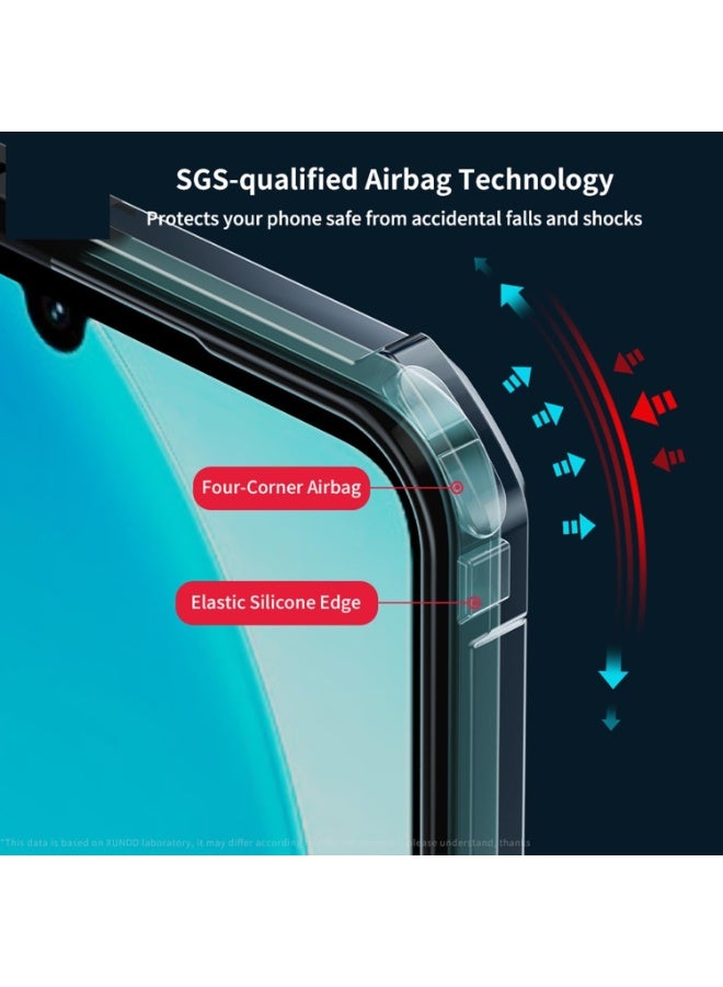 Magnetic Case for VIVO V50 Lite 5G [Compatible with Magsafe] Ultra-Thin Cover Soft TPU Bumper + Acrylic Clear Back Airbags Shookproof Drop - Image 5