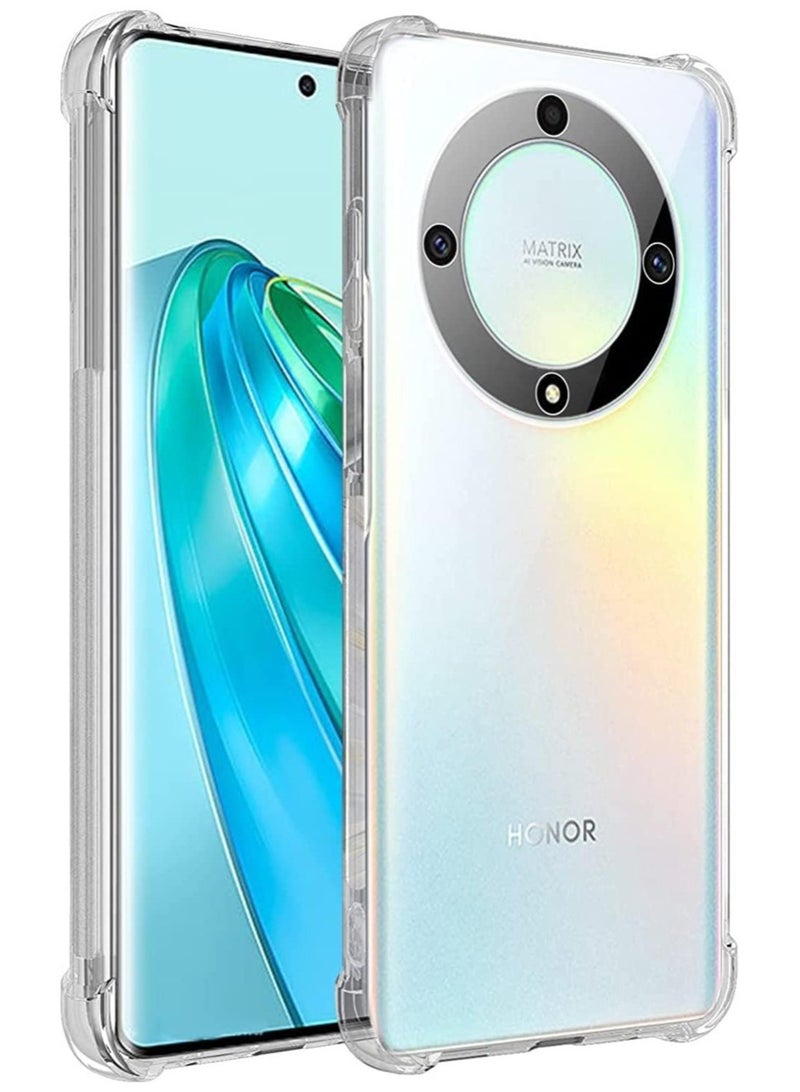 ELTRAZONE Honor X9a 5G Clear Case Cover Shockproof flexible Silicone Bumper Cover Transparent Anti scratch TPU Full Camera Protection - Image 1