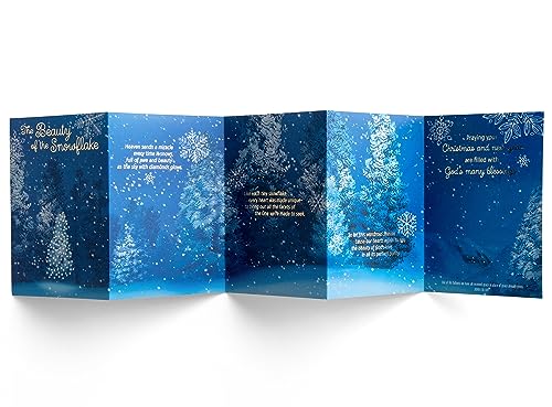 Dayspring The Beauty of the Snowflake - Premium 5-Pannel Christmas Cards - 18 Christmas Boxed Cards & Envelopes, NIV - Image 3