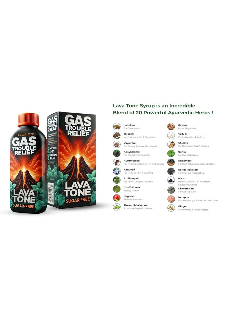 Lava Gas Trouble Relief Lava Tone 200ml -Sugar Free - Image 4