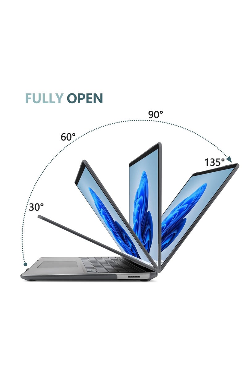 Protective Case for 15 Inch Microsoft Surface Laptop 7 2024 (Model: 2037) - Slim Snap On Hard Shell Matte Cover (Frost Black) - Image 2