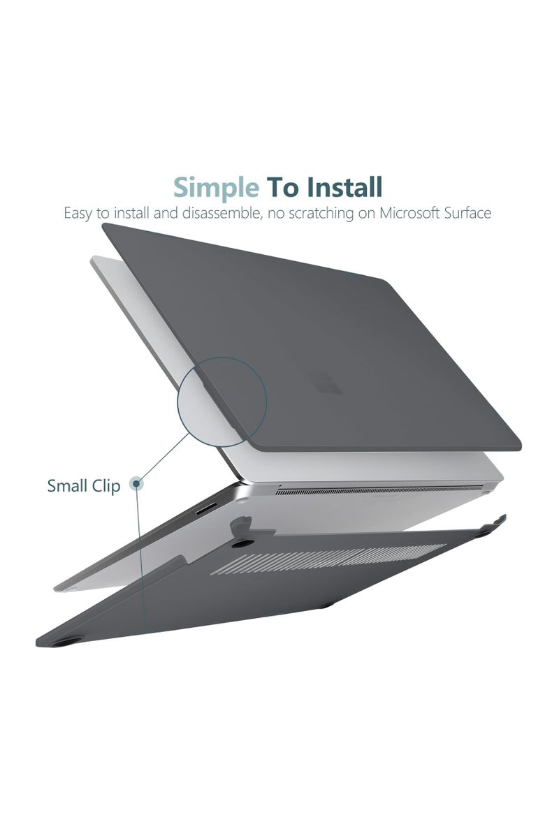 Protective Case for 15 Inch Microsoft Surface Laptop 7 2024 (Model: 2037) - Slim Snap On Hard Shell Matte Cover (Frost Black) - Image 3