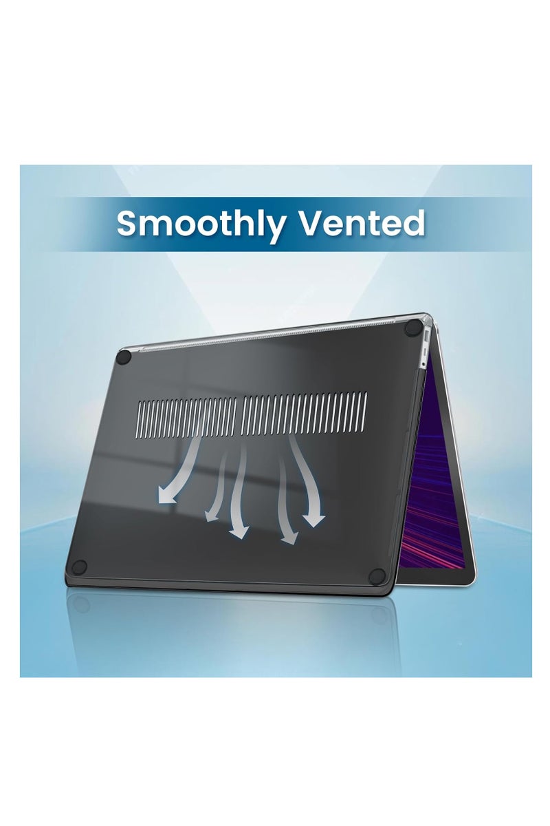 Protective Case for 15 Inch Microsoft Surface Laptop 7 2024 (Model: 2037) - Slim Snap On Hard Shell Matte Cover (Frost Black) - Image 4