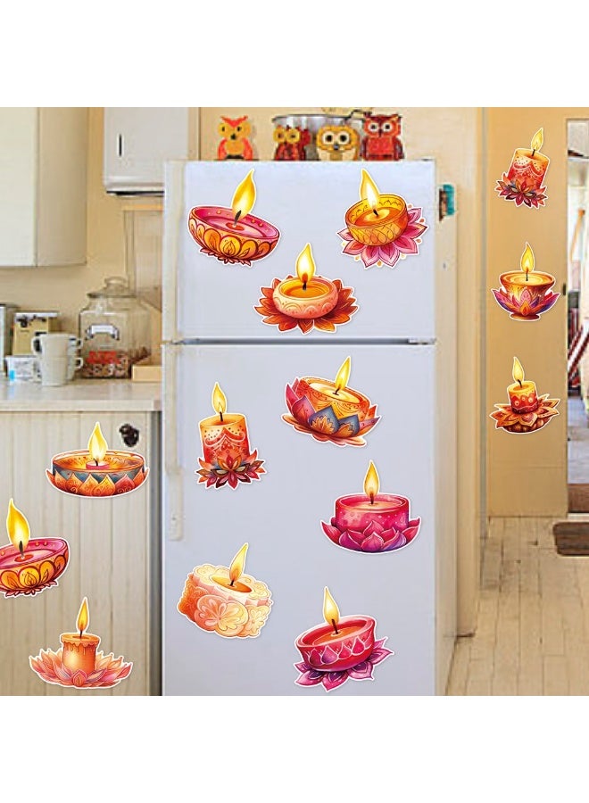 Diwali Wall Decorations Set-12 Sheets Removable Paper Decals with 16 Dots for Home Puja, Party & Birthday Celebrations - Image 3