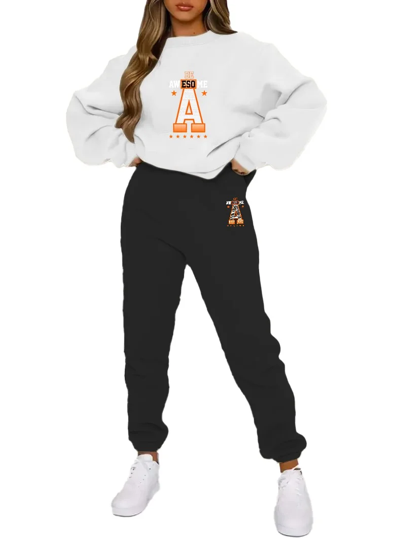 دوغ فش Tracksuit Oversize Avesome Printed Tracksuit White