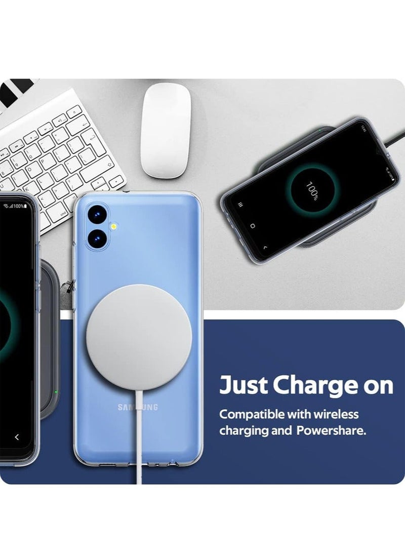 TEAM LUXURY غطاء خلفي شفاف لسامسونج جالاكسي A04e حماية كاميرا ممتازة مضاد للانزلاق نحيف وواقٍ للغطاء الخلفي لسامسونج جالاكسي A04E - Image 2