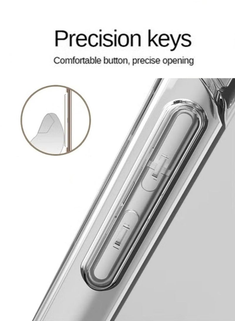 TEAM LUXURY غطاء خلفي شفاف لسامسونج جالاكسي A04e حماية كاميرا ممتازة مضاد للانزلاق نحيف وواقٍ للغطاء الخلفي لسامسونج جالاكسي A04E - Image 3