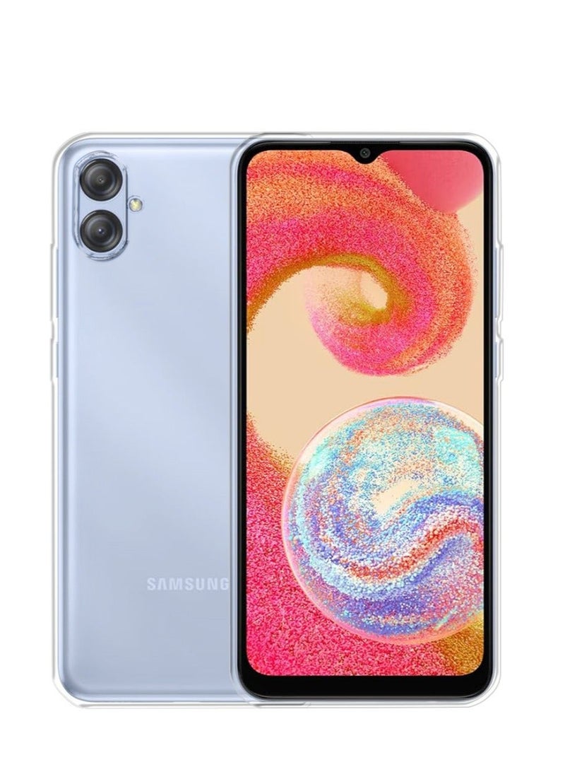 TEAM LUXURY غطاء خلفي شفاف لسامسونج جالاكسي A04e حماية كاميرا ممتازة مضاد للانزلاق نحيف وواقٍ للغطاء الخلفي لسامسونج جالاكسي A04E - Image 1