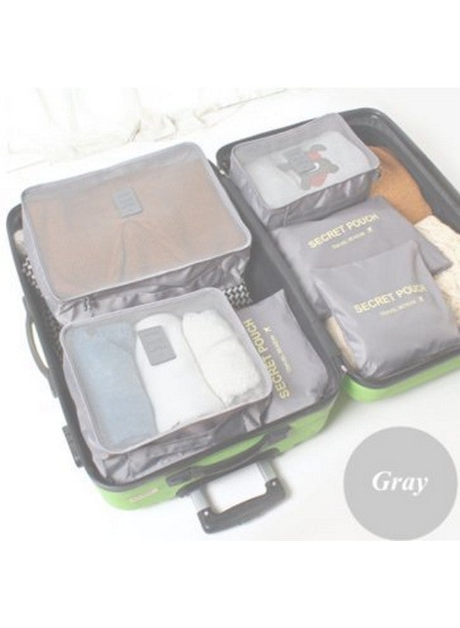 Everbuy Polyester Luggage Storage Bags (Set of 6) (Assorted Color_Secret_Pouch) - Image 3