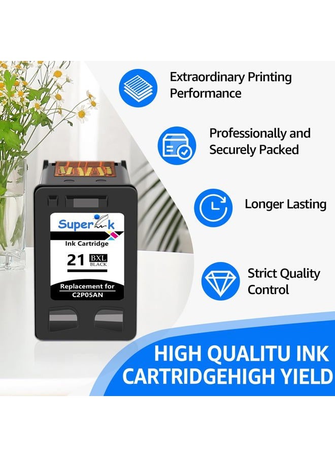 SuperInk Remanufactured Ink Cartridge Replacement for HP C9351A C9352CE 21 22 21XL 22XL (Black Tri-Color, 2-Pack) - Image 4