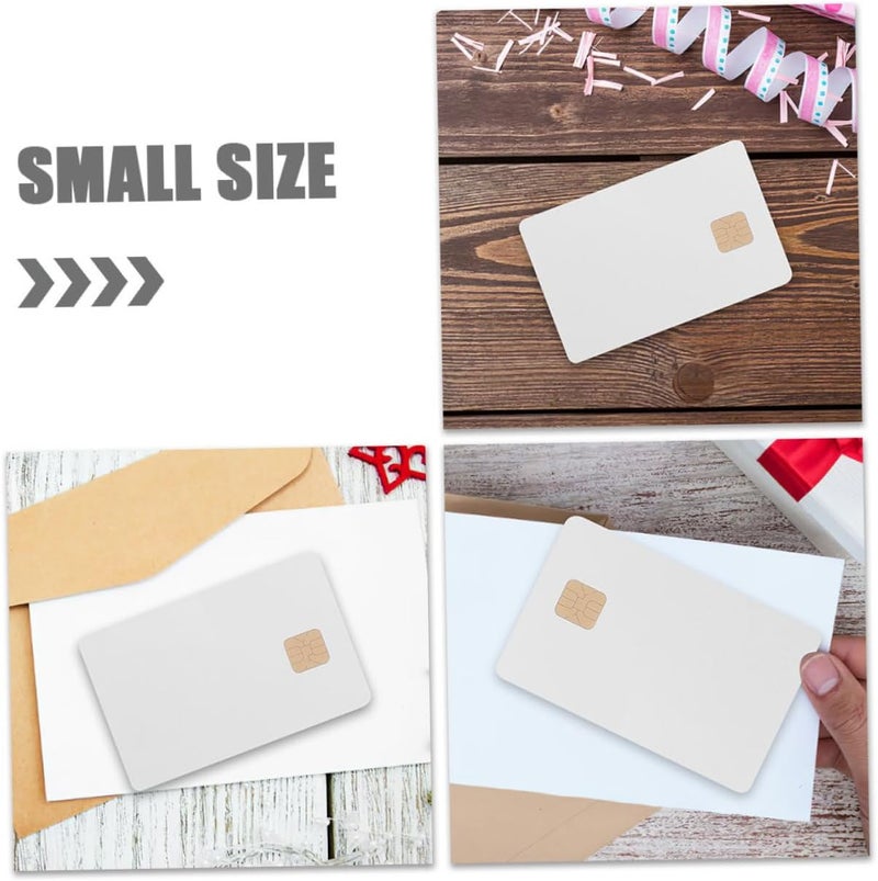 12Pcs Blank Ic Cards with Memory for Access Control Systems White Credit Cards Durable and Lightweight for and Various Applications - Image 3