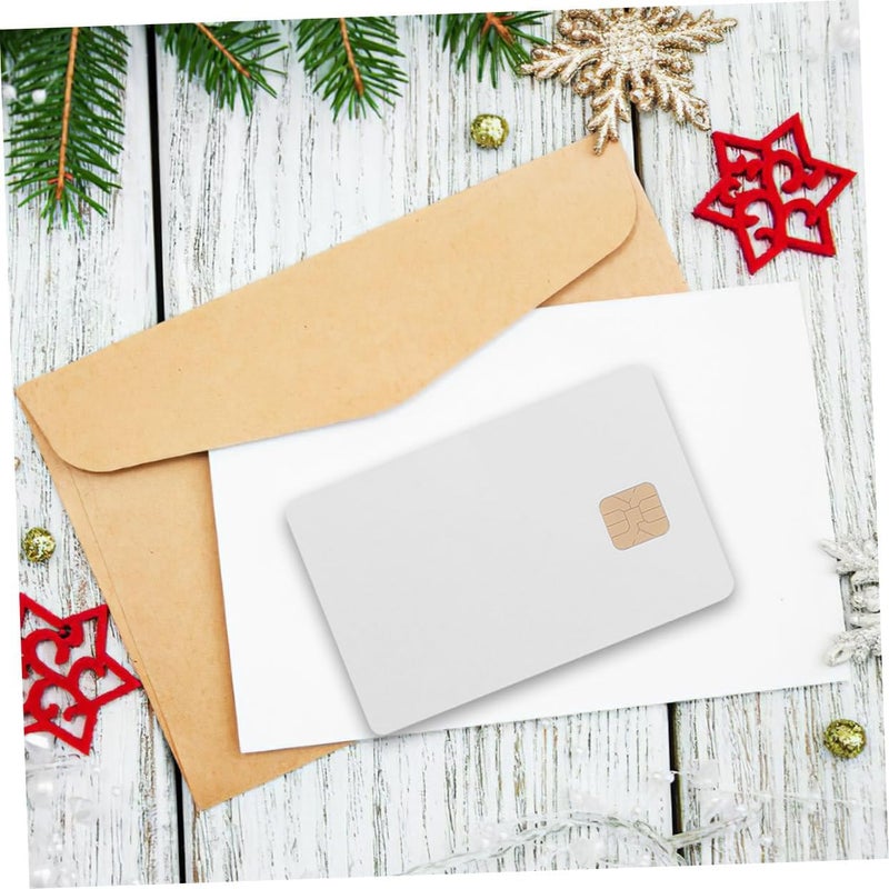 12Pcs Blank Ic Cards with Memory for Access Control Systems White Credit Cards Durable and Lightweight for and Various Applications - Image 2