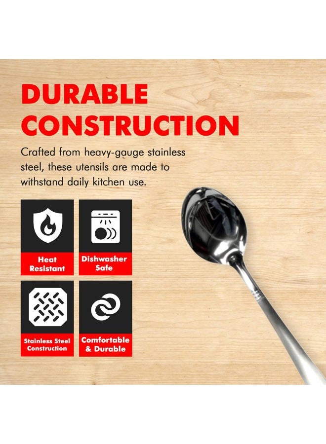 Chef Craft Select Basting Spoon, 13.5 inch, Stainless Steel - Image 2