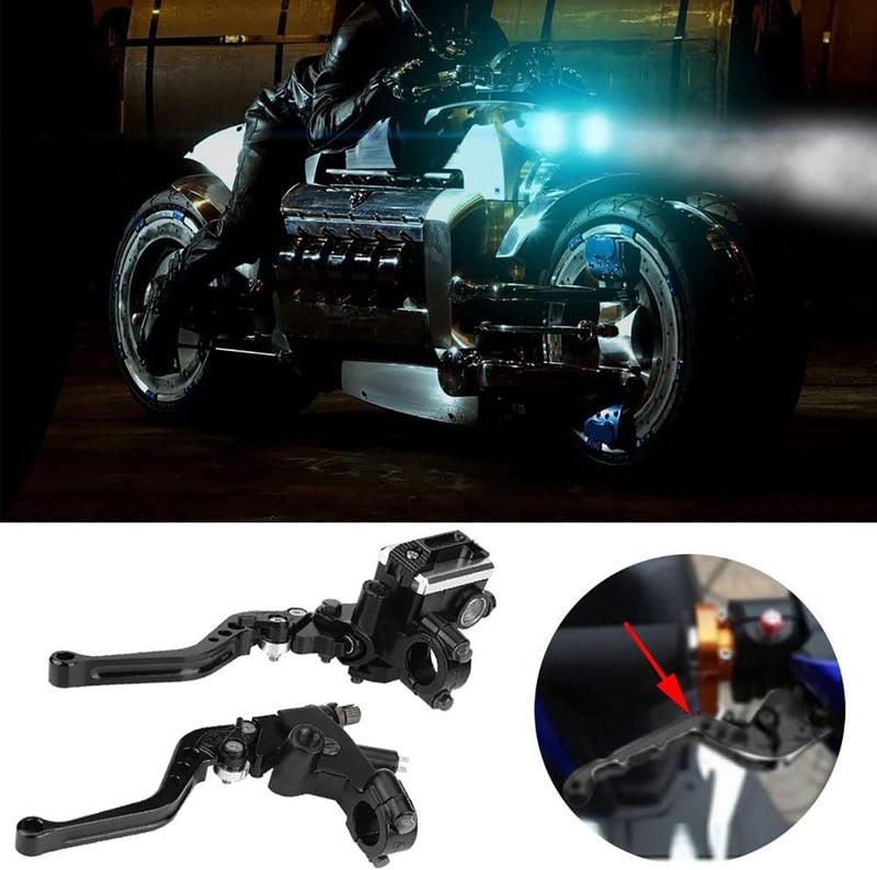 PACEWALKER Universal Motorcycle 7/8" 22mm Handlebar Brake Master Cylinder Clutch Lever CNC Left & Right Set for Honda Kawasaki Suzuki Yamaha - Image 3