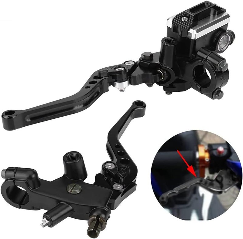 PACEWALKER Universal Motorcycle 7/8" 22mm Handlebar Brake Master Cylinder Clutch Lever CNC Left & Right Set for Honda Kawasaki Suzuki Yamaha - Image 2
