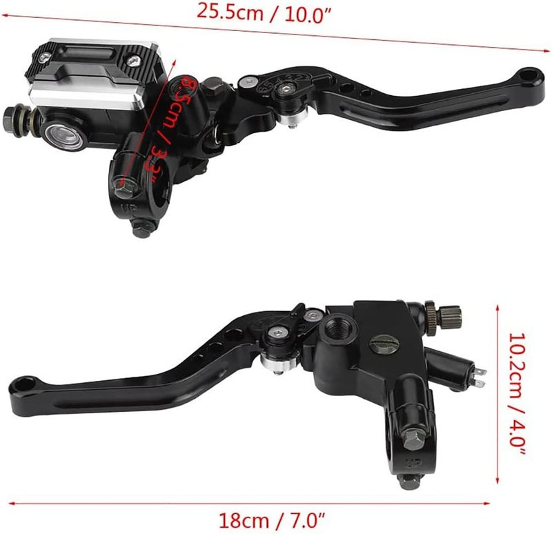 PACEWALKER Universal Motorcycle 7/8" 22mm Handlebar Brake Master Cylinder Clutch Lever CNC Left & Right Set for Honda Kawasaki Suzuki Yamaha - Image 4