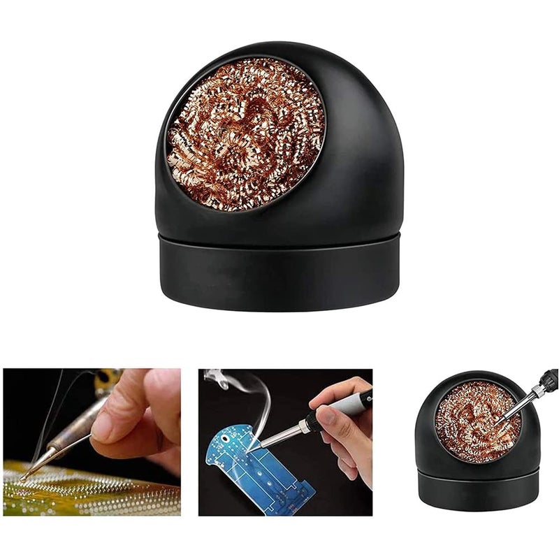 Digital Craft Desoldering Cleaning Ball Soldering Iron Mesh Filter Cleaning Nozzle Tip Copper Wire Cleaner Ball Metal Dross Box Clean Ball Tip Cleaner BallEngraving Cutter - Image 5