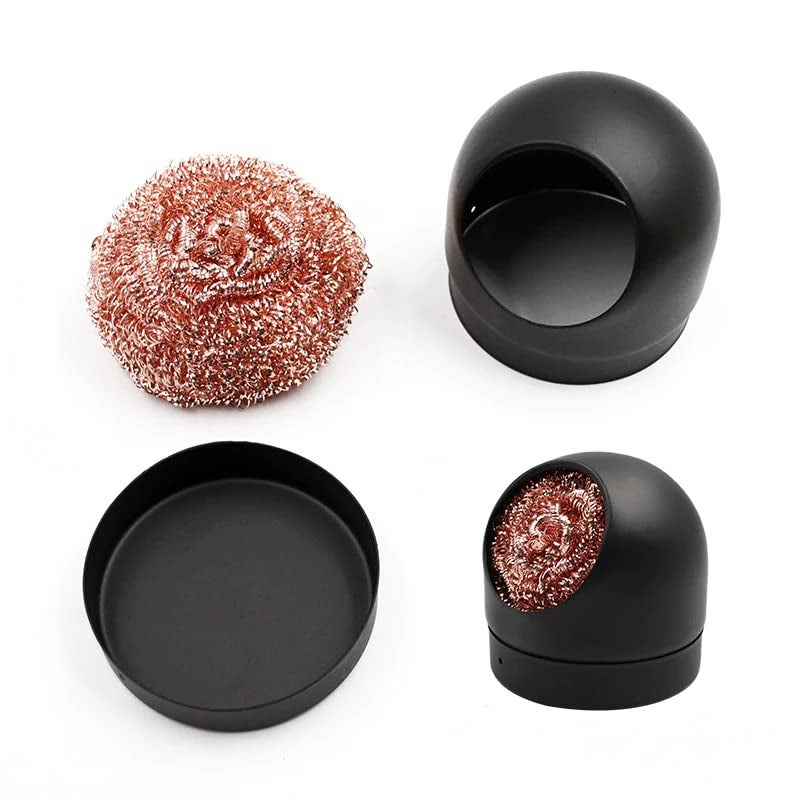 Digital Craft Desoldering Cleaning Ball Soldering Iron Mesh Filter Cleaning Nozzle Tip Copper Wire Cleaner Ball Metal Dross Box Clean Ball Tip Cleaner BallEngraving Cutter - Image 2