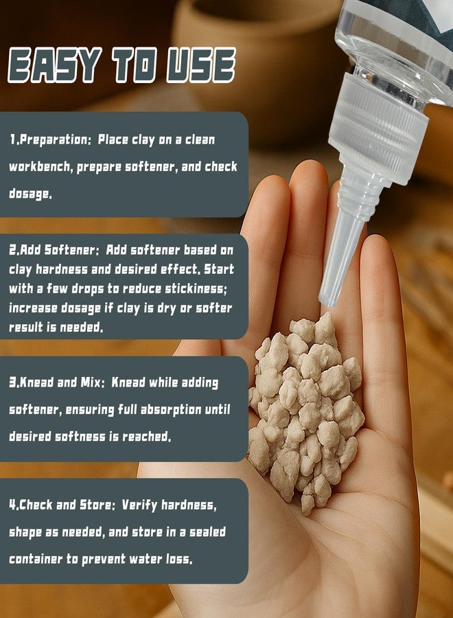DINGSEN Premium Polymer Clay Softener - Revive Hardened Clay, Enhances Flexibility & Adhesion, Adds Shine After Baking, Ideal for Ceramic Artists, Teachers & DIY Craft Lovers (120ml) - Image 4