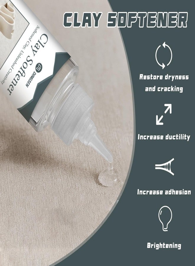 DINGSEN Premium Polymer Clay Softener - Revive Hardened Clay, Enhances Flexibility & Adhesion, Adds Shine After Baking, Ideal for Ceramic Artists, Teachers & DIY Craft Lovers (120ml) - Image 3