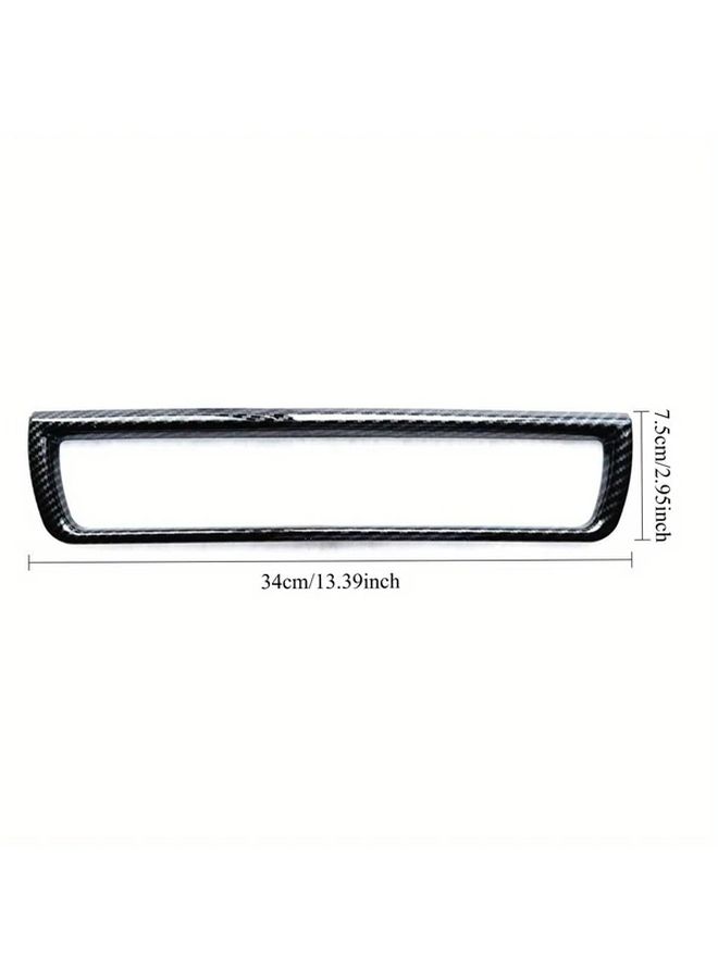 Carbon Fiber Pattern Interior Trim Stickers Dashboard Console Gear Shift Panel Covers - Image 2
