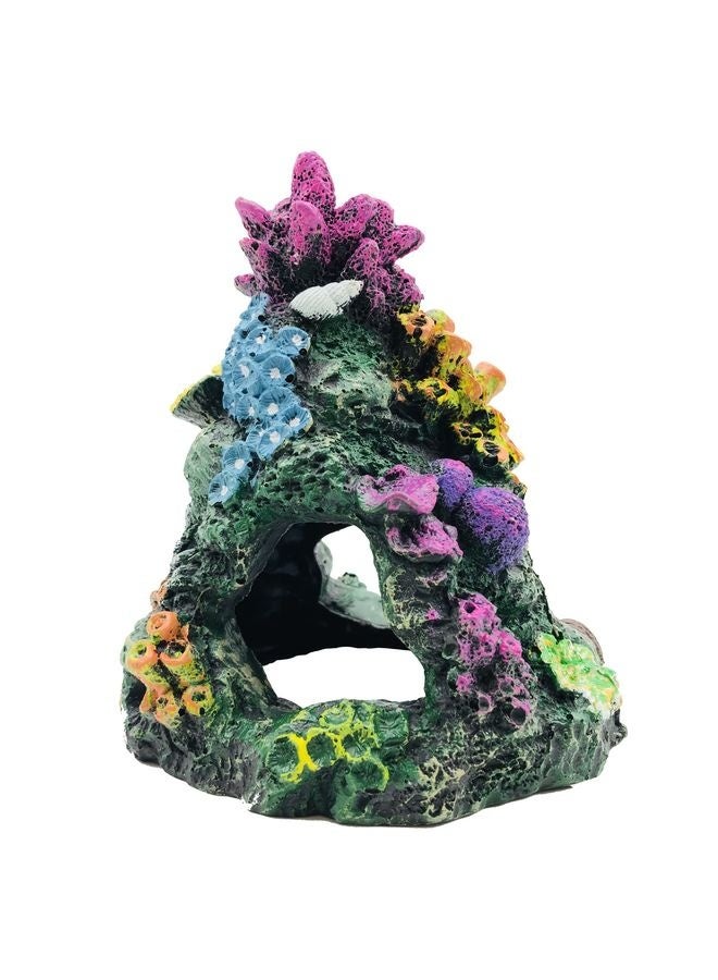 MOWKIT Aquarium Colorful Coral Reef Set Fish Tank Decoration Mountain Ornament for Aquarium Environments Decor Accessories, Coral Mountain, Aquatic Plant - Image 5