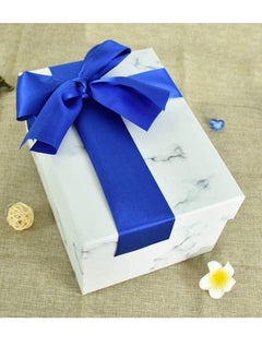 Y&D Blue Ribbon, Solid Color Fastener Double Sided Large Ribbon for Car Bow Sewing Craft Gift Wrapping Wedding Party Decor, Opening Ceremony Kit Grand Chair Sash Ornament (4" x 22 yd wide)  - Image 3