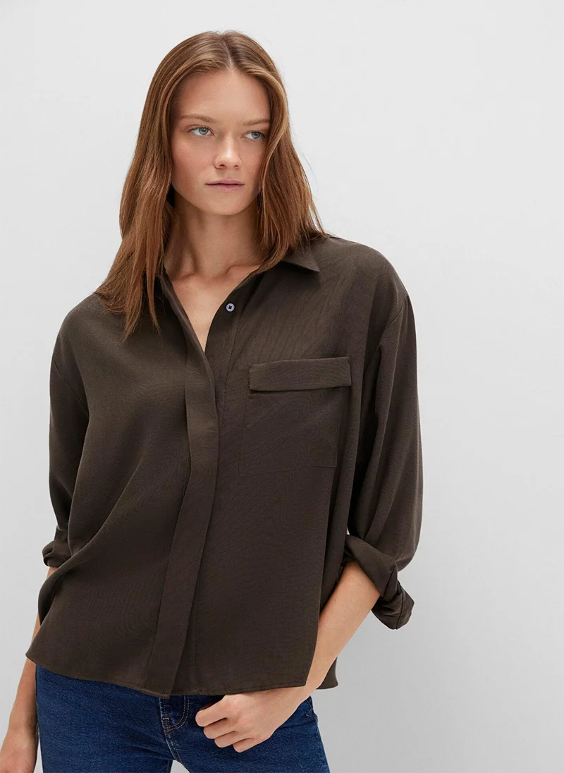 مافي Solid Regular Fit Shirt