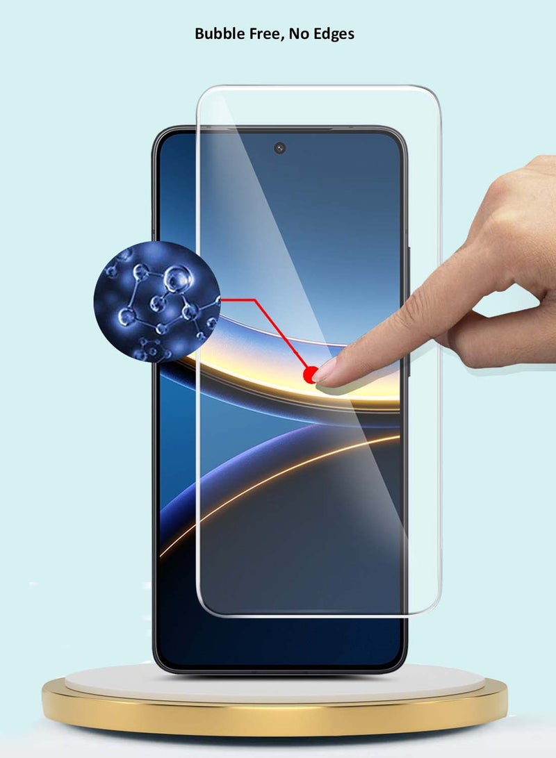 GMAX Xiaomi Poco F7 Pro / Xiaomi Poco F7 Ultra 5G 2025 GMAX Premium Series Curved Edges 9H 2.5D Tempered Glass Screen Protector - Clear - Image 3