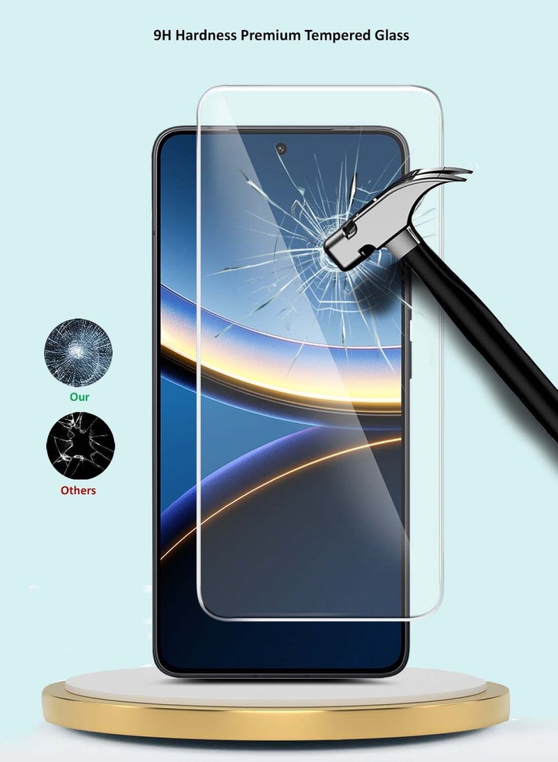 GMAX Xiaomi Poco F7 Pro / Xiaomi Poco F7 Ultra 5G 2025 GMAX Premium Series Curved Edges 9H 2.5D Tempered Glass Screen Protector - Clear - Image 4