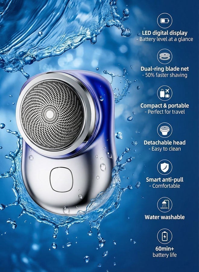 Body Trimmer for Men, Electric Trimmer,Body Shaver Groomer Safe Shaver Rechargeable Waterproof Wet/Dry，60min Cordless，Convenient for Outings,2 Year Warranty - Image 1