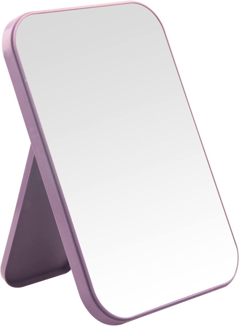 Simois Hand Mirror, Glass Rectangular Cosmetic Standing Mirror, Adjustable Angle Makeup Mirror with Foldable Stand, Portable Travel Vanity Mirror for Home, Bedroom, Dressing Table, Office, Camping - Image 1