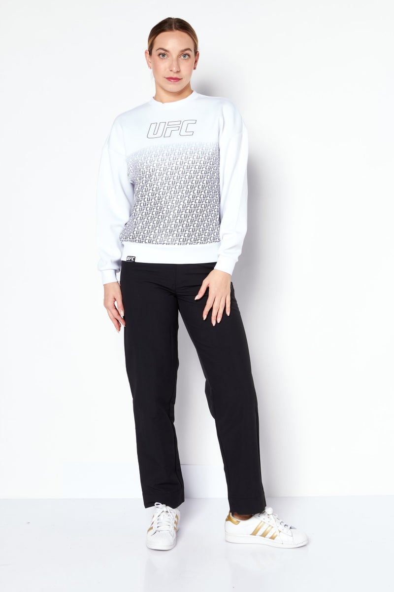 Ufc Women Sportswear Fit Long Sleeves Training Sweatshirt, White  - Image 3