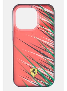 Scuderia Ferrari iPhone 14 Pro Double Layer Grass Print Phone Case, Red  - Image 3