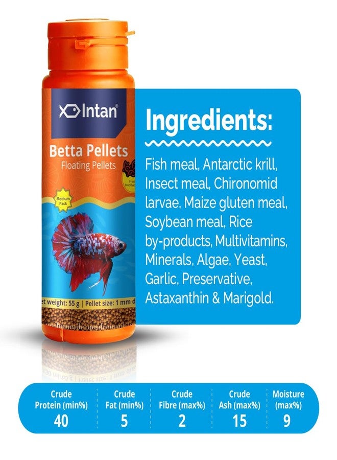 Intan - Betta Pellets - All Life Stages, Fish, 55 G - Image 3