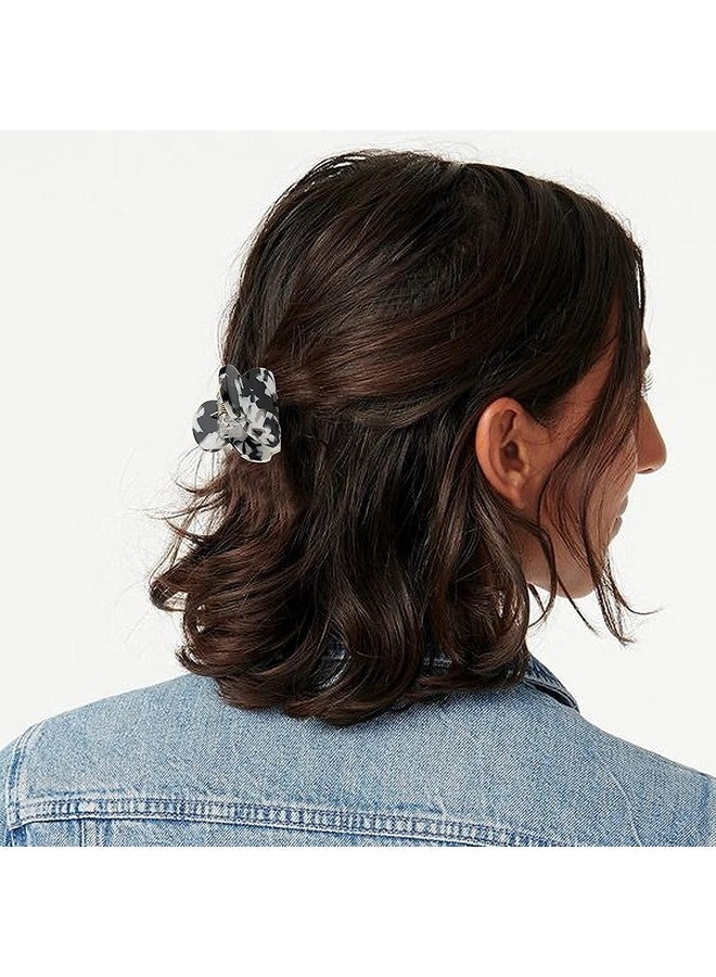 Ash & Roh Multicolor Small Acrylic Hair Claw Clips For Girls And Women Marbling Hair Clips,Plastic No-Slip Grip Jaw Hair Clip Hair Jaw Clamp (Small, 12) - Image 5