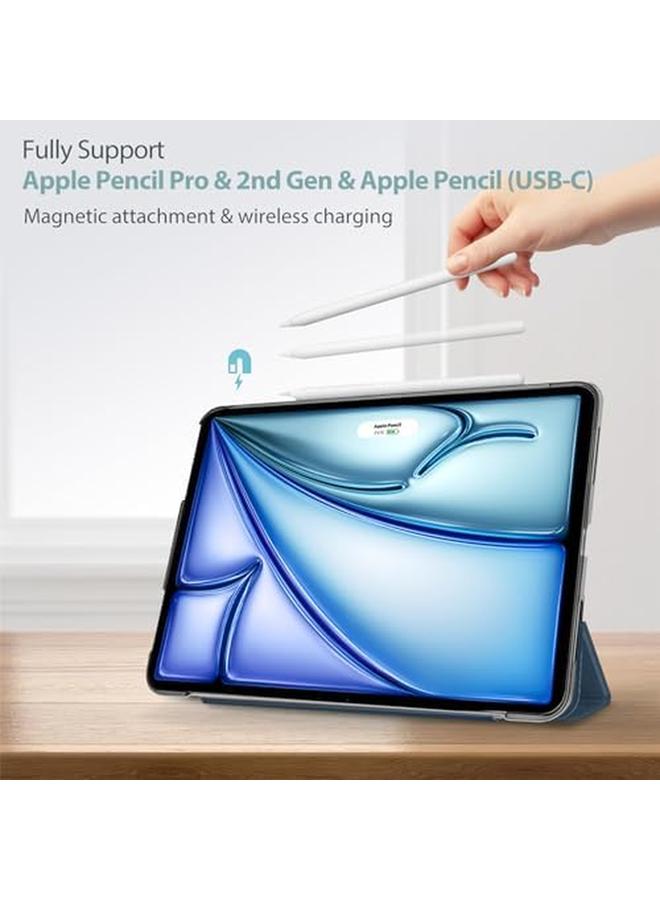 Procases Smart Case For Ipad Air 11 Inch M2 2024 10.9 Air 5Th Generation 2022 10.9 Air 4Th 2020 Protective Cover For Ipad Air 11 Air 5 4 Gen Navy - Image 2