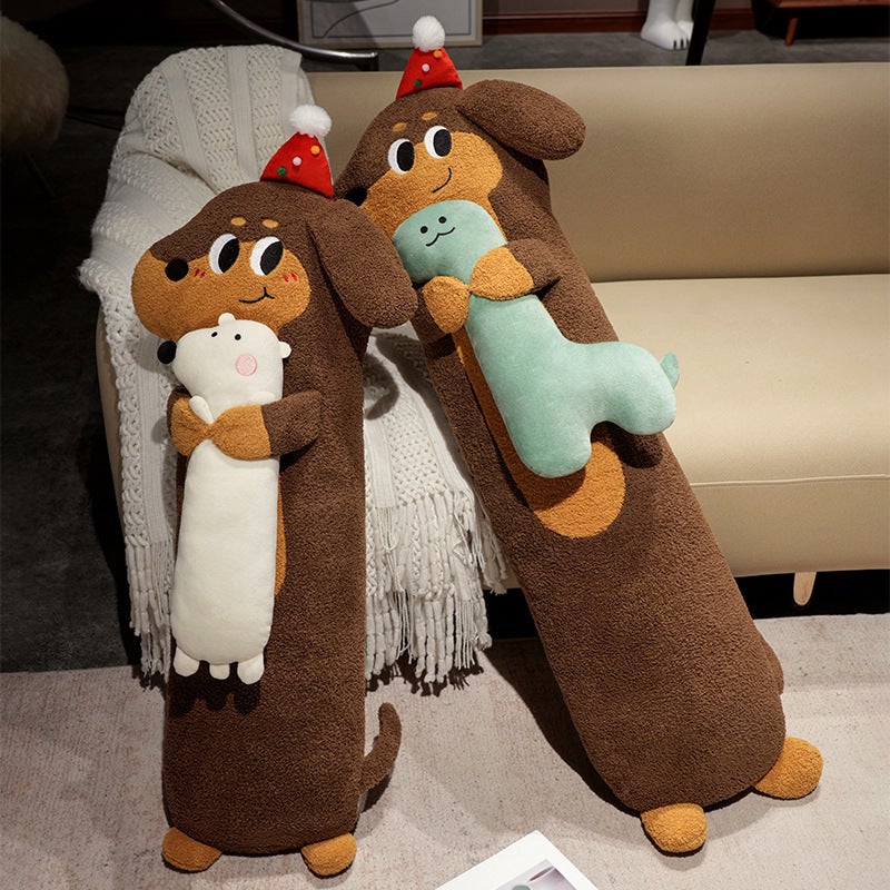Baby Dachshund Long Pillow Children'S Sleeping Rag Doll Puppy Bed Sleeping Side Sleeping Leg Pillow - Image 2