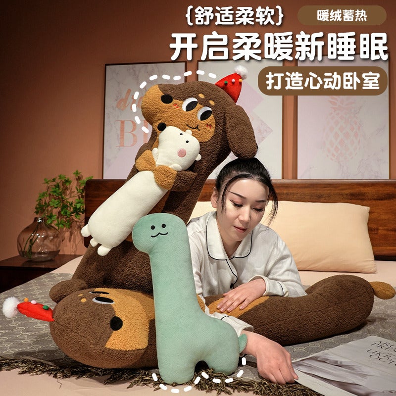 Baby Dachshund Long Pillow Children'S Sleeping Rag Doll Puppy Bed Sleeping Side Sleeping Leg Pillow - Image 4