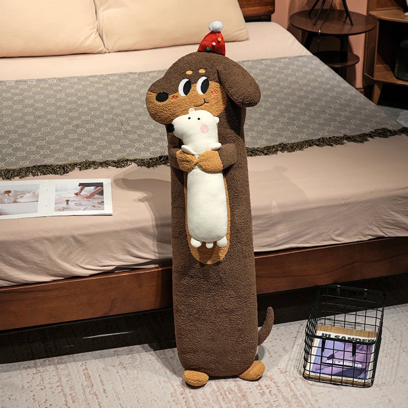 Baby Dachshund Long Pillow Children'S Sleeping Rag Doll Puppy Bed Sleeping Side Sleeping Leg Pillow - Image 1