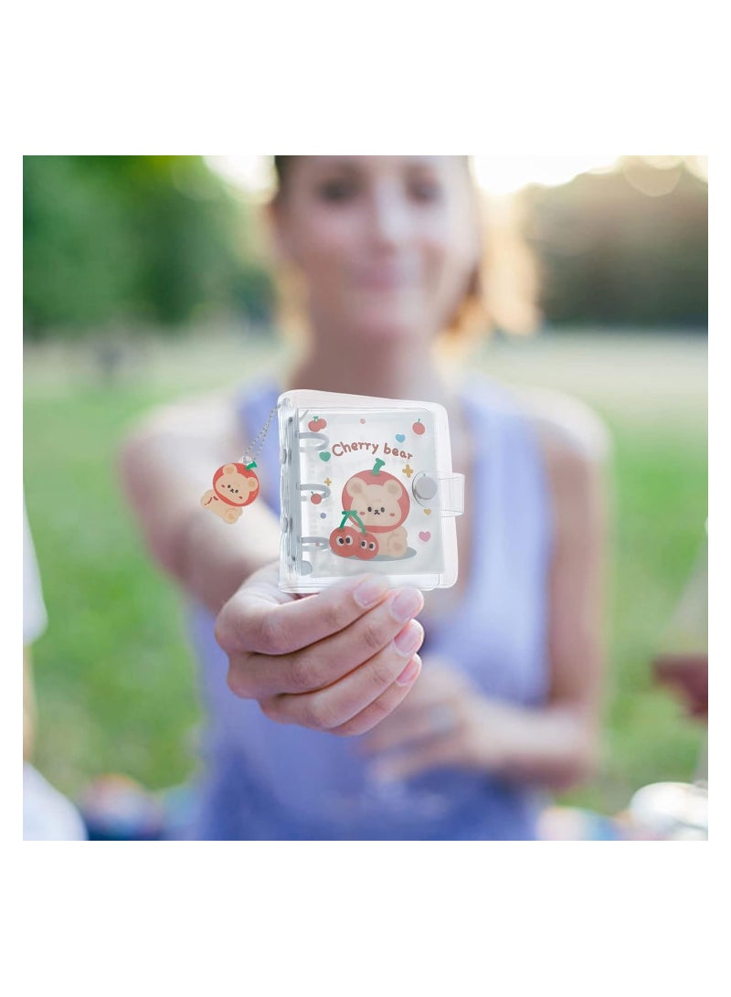 SYOSI 2 Pcs Mini Photo Album 3 Inch Card Binder Photo Album Kpop Photo Card Holder with Pendant Mini Kpop Photocard Holder Book Photocard Binder for Photo Collection 40 Pockets Totally  - Image 5