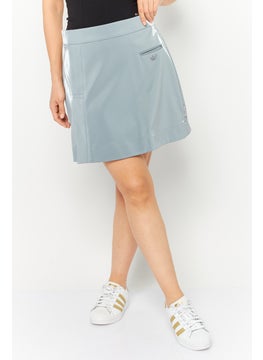 adidas Originals Women Sportswear Fit Brand Logo Outdoor Skirt, Grey  - Image 1