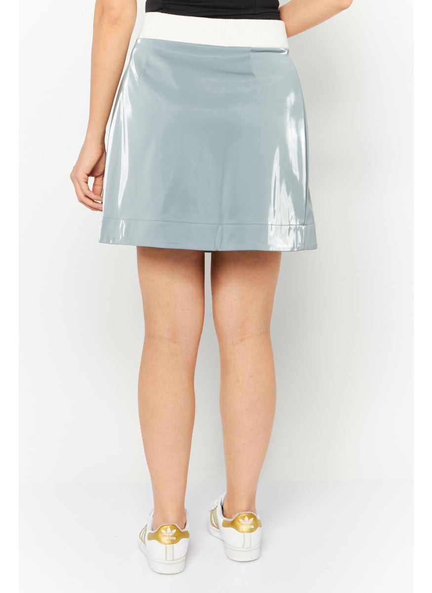 adidas Originals Women Sportswear Fit Brand Logo Outdoor Skirt, Grey  - Image 4